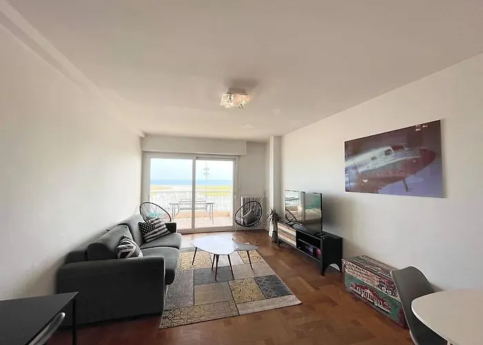 Lägenhet Large Flat Terrace Sea View, Promenade Des *