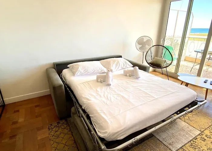 Lägenhet Large Flat Terrace Sea View, Promenade Des