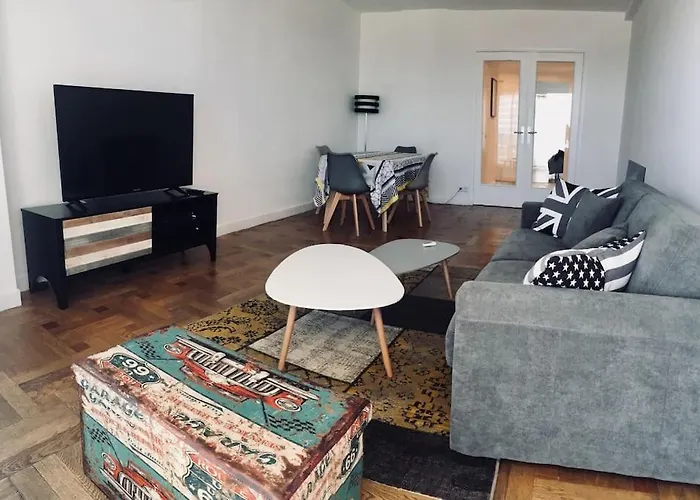 Lägenhet Large Flat Terrace Sea View, Promenade Des *